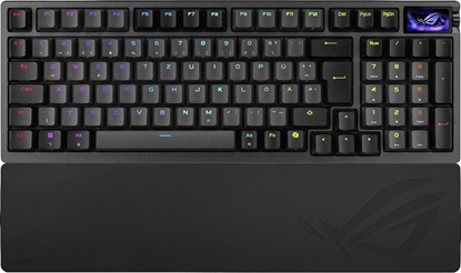 Изображение Klawiatura Asus ASUS ROG Azoth 96 HE klawiatura Gaming USB + RF Wireless + Bluetooth Czarny