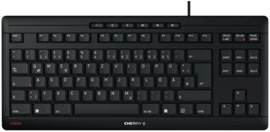 Picture of Klawiatura Cherry CHERRY STREAM KEYBOARD TKL klawiatura USB AZERTY Belgijski Czarny