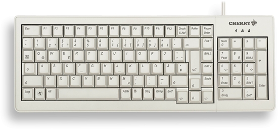 Picture of Klawiatura Cherry CHERRY XS Complete G84-5200 - Klawiatura - PS/2, USB - Francuski - Jasnoszary