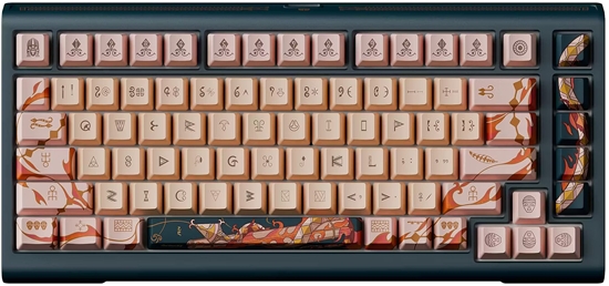 Изображение Klawiatura Ducky Year of the Snake 2025 Zodiac Klawiatura gamingowa 75% Hot-Swap RGB ISO - MX2A Red