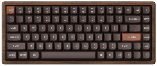 Picture of Klawiatura Keychron K2 HE All-Wood Special Edition Gateron Double-Rail Magnetic Nebula (K2H-F1W)