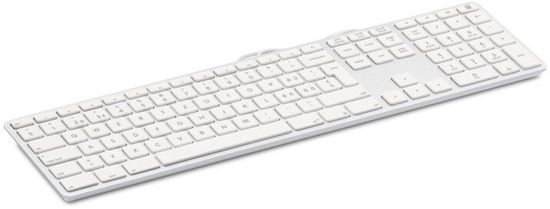 Picture of Klawiatura LMP USB numeric Windows Keyboard KB-3421, 110 keys, 2x USB, aluminum, Windows OS, silver - Italian