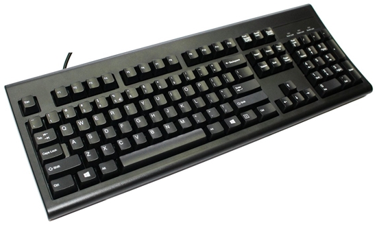 Picture of Klawiatura Perixx Perixx PERIBOARD-409 U, DE, mini USB keyboard, black, QWERTZ