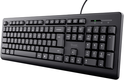 Attēls no Klawiatura Trust Primo klawiatura Biuro USB QWERTZ wgierski Czarny