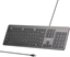 Picture of Klawiatura Unitek Unitek SlimTap Lekka klawiatura przewodowa biurowa, USB-A, szara
