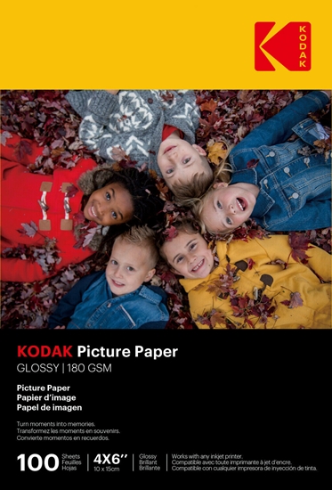 Picture of Kodak 180gsm 9.1mil Glossy 4/6x100