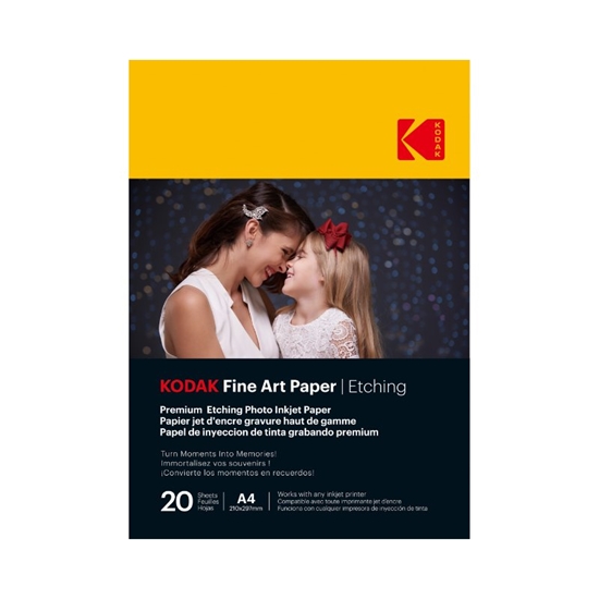 Picture of Kodak Fine Art Paper Etching  A4 210 x 297 mm x 20 Sheets