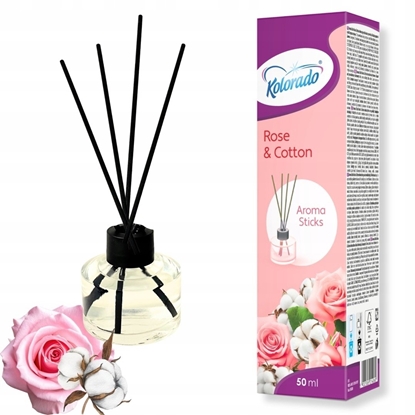 Attēls no Kolorado Kolorado Aroma Sticks - Patyczki zapachowe + flakonik, 50 ml - Róa i Bawena