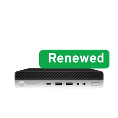 Attēls no Komputer HP RENEW | Grade A | ProDesk 600 G4 Desktop Mini PC | Intel Core i3 | i3-8100T | 8 GB | SSD | 128 GB | Intel UHD Graphics 630 |
