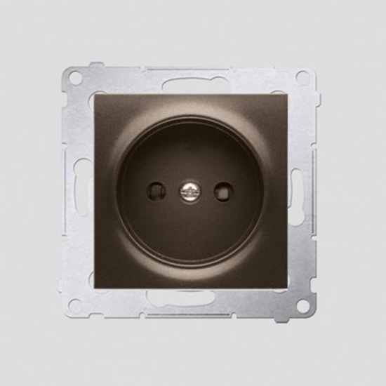 Изображение Kontakt-Simon Gniazdo SIMON54 pojedyncze b/u 16A IP20 z przeson brz - DG1Z.01/46