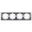 Picture of Kontakt-Simon Ramka 4-krotna Basic Neos srebrny mat metalizowana (BMRC4/43)