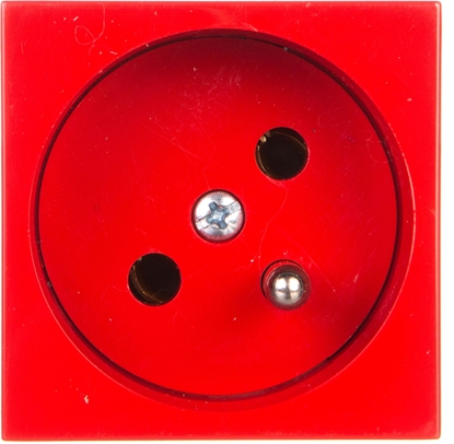 Изображение Kopos Gniazdo pojedyncze 16A 2P+Z czerwone QP 45X45 BB