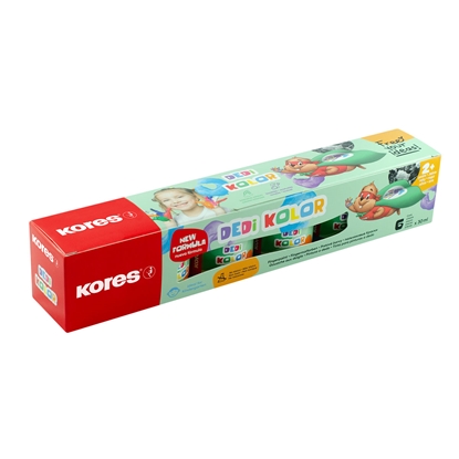 Изображение Kores Prikstu krāsas DEDI KOLOR 30 ml, 6 krāsas