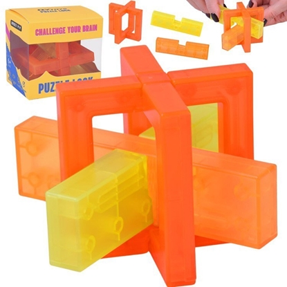 Изображение Kostka Puzzle Lock Ukadanka logiczna amigówka 3D GR0780 EDUKAMP