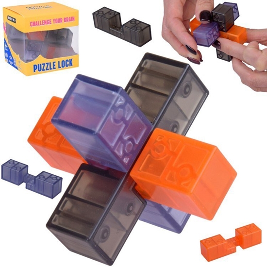 Изображение Kostka Puzzle Lock Ukadanka logiczna amigówka 3D GR0781 EDUKAMP