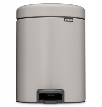 Picture of Kosz na mieci Brabantia BRABANTIA kosz na mieci z pedaem NewIcon 5 l Soft Grey 252204 (8710755252204)