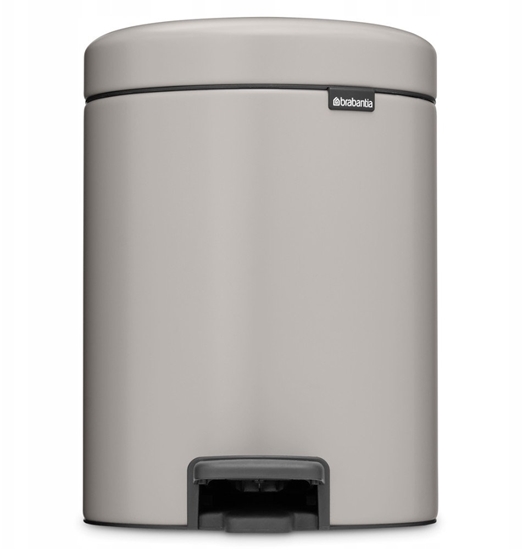 Picture of Kosz na mieci Brabantia BRABANTIA kosz na mieci z pedaem NewIcon 5 l Soft Grey 252204 (8710755252204)