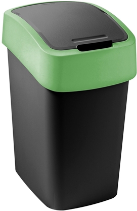 Picture of Kosz na mieci Keter CURVER KOSZ NA MIECI  "FLIP BIN"  9L   /CZARNY/ ZIELONY