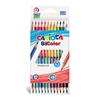 Изображение Krāsainie zīmuļi CARIOCA BI-Color, trīsstūrveida, 12 gab./iepak.