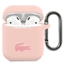 Picture of Lacoste Apple Airpods 1/2 Liquid Silicone Glossy Printing Logo Case Pink
