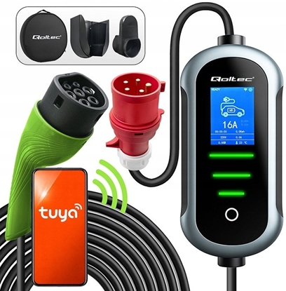 Изображение Ładowarka do samochodu elektrycznego EV i hybryd | 7kW | 230V |  CEE 32A | Wi-Fi | TUYA | LCD | 5m 