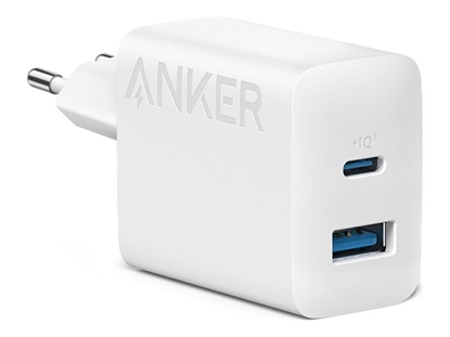 Attēls no Ładowarka sieciowa 312 20W 1xUSB-A 1xUSB-C biała 
