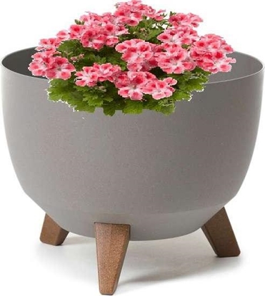 Изображение Lamela Doniczka 3 nóki Misa Roma Antracyt H:23 cm 29x29