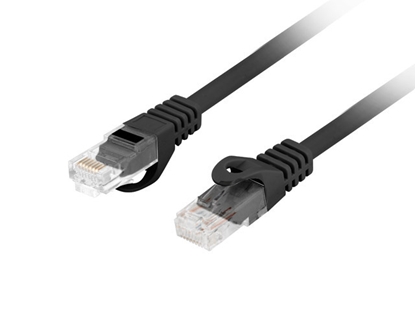 Attēls no Lanberg | Patchcord Cat.6 UTP LSZH CU | PCU6-10CU-0200-BK | 2 m | Black