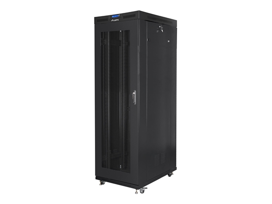 Изображение Lanberg 19" 42U 800x1000 freist. LCD perfor.Tür (FlatPack)sw (Speditionsversand)