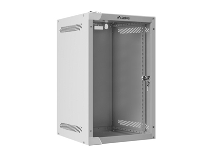 Изображение Lanberg Rack Wandschrank 10" 9U/280X310 Glastür grau