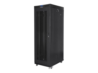 Изображение Lanberg RACKMOUNT 19" 27U 800X1000 SCHWARZ LCD PERFORIERTE T