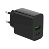 Picture of Lādētājs Gembird USB Type-C + USB Type-A Black