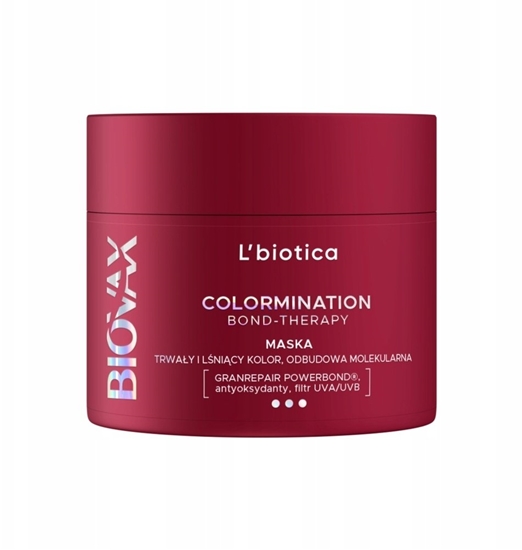 Изображение Lbiotica L`BIOTICA Biovax Colormination Bond Therapy Maska odbudowujca do wosów farbowanych 200 ml