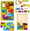 Picture of LeanToys Drewniane Puzzle amigówka Ukadanka Logiczna Zwierzta Kolorowe 20 el. EDUKAMP