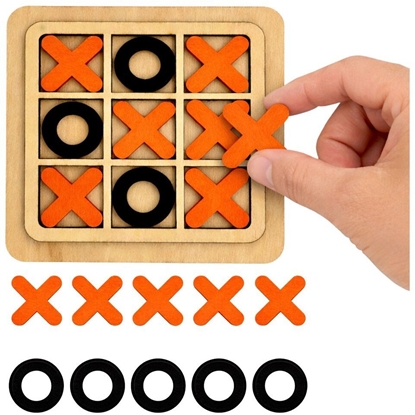 Picture of LeanToys Gra Kóko i Krzyyk Strategiczna Logiczna Plansza Drewniana Klasyczna