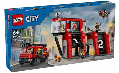 Picture of LEGO City 60414 Fire Station with Fire Truck