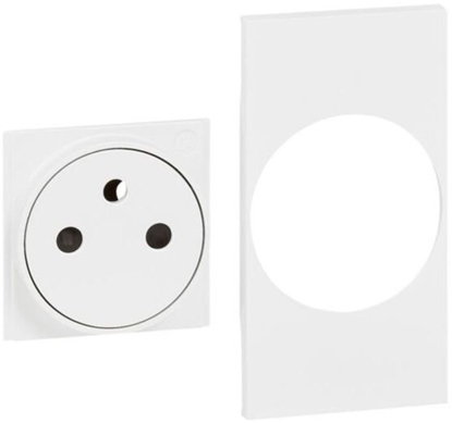 Attēls no Legrand plakietka gniazda 2P+Zpas biay 2m KW55F