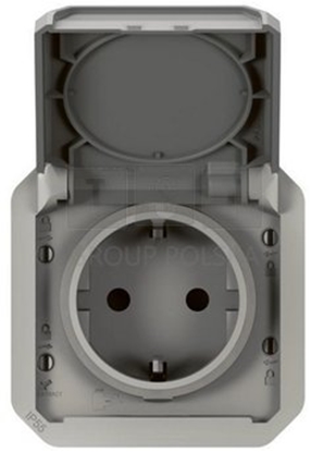 Attēls no Legrand PLEXO55 gniazdo schuko auto 16A 2 moduy szary