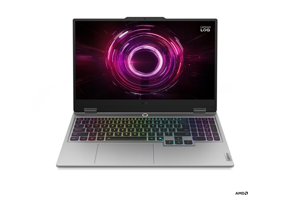 Изображение Lenovo LOQ 15AHP10 | Luna Grey | 15.6 " | IPS | FHD | 1920 x 1080 pixels | Anti-glare | AMD Ryzen 7 | 250 | 16 GB | SODIMM DDR5 | Solid-state drive capacity 1000 GB | NVIDIA GeForce RTX 5060 | GDDR7 | 8 GB | Windows 11 Home | 802.11ax | Bluetooth version 