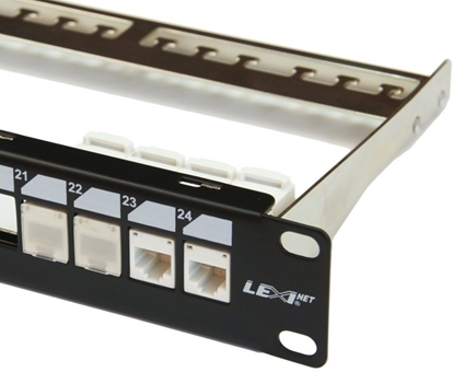 Attēls no Lexi-NET 19" moduowy panel krosowy 24port, czarny