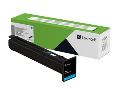 Изображение Lexmark 77L2HC0 Cyan High Capacity Return Programme Toner Cartridge (46.9K Pages) for Lexmark CS963, CX961, CX962, CX963 Printers | Lexmark