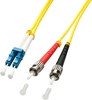 Picture of Lindy 1m LC/ST fibre optic cable Multicolour, Yellow