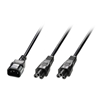 Picture of Lindy 2.5m IEC C14 to 2xIEC C5 Splitter Extension Cable