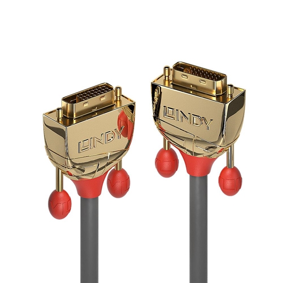 Picture of Lindy 2m DVI-D Dual Link Cablel, Gold Line