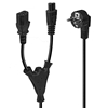 Picture of Lindy 30047 power cable Black C13 coupler C5 coupler