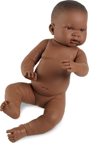 Picture of Llorens Lalka bobas dziewczynka Nahia 45 cm bez ubranka ciemnoskóra (45004)