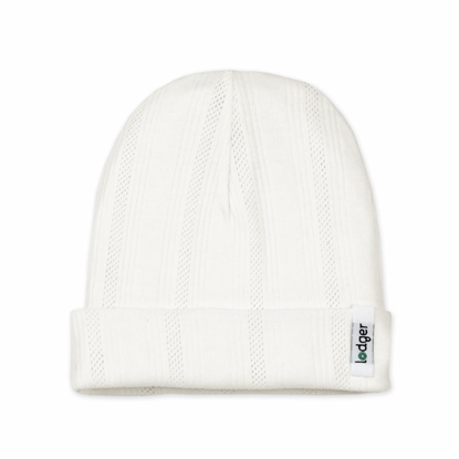 Изображение Lodger Beanie Pointelle bērnu cepurīte, Cream, 0-6 mēn.