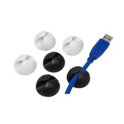 Изображение Logilink | Cable organizer, cable clip, 6pcs. | KAB0009