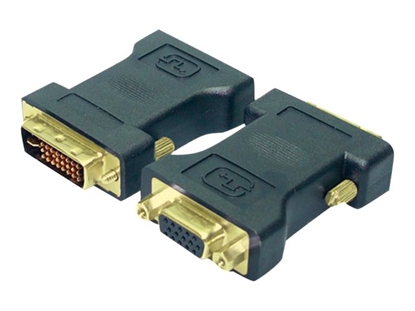 Изображение Logilink | DVI-I male Dual-Link (24+5 pin) > VGA female HD (15-pin) | Black | DVI -I | VGA