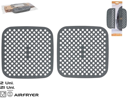 Attēls no Lumarko Kwadratowa podstawa do frytkownicy powietrznej 21 x 21 cm KITCHEN&GO 8445393388274 (8445393388274)